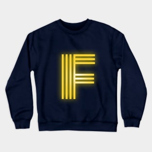 Letter F Letter Art Crewneck Sweatshirt